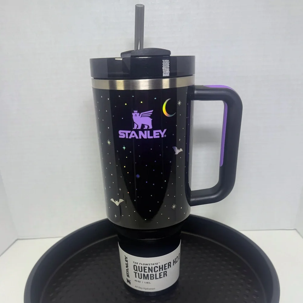 Stanley Halloween 40 Oz H2.0 Flowstate Quench Tumbler Spellcast Black Purple - Picture 1 of 8